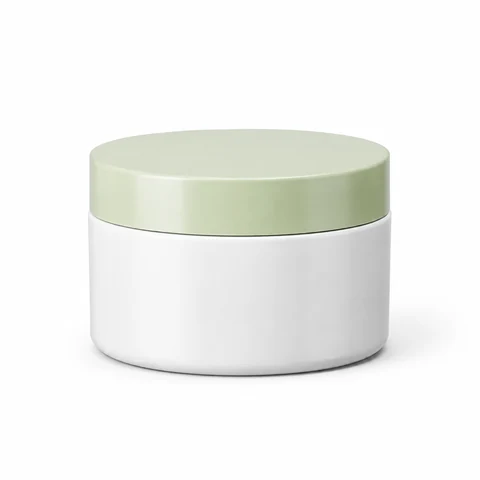 Wide-mouth cosmetic cream jar packaging example